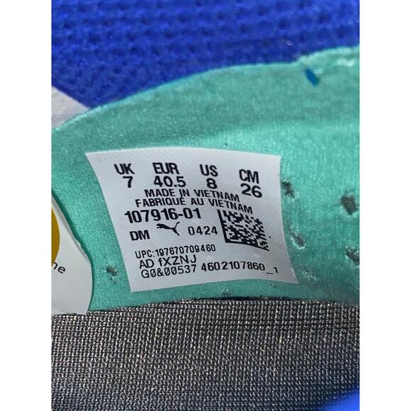 New Puma Men’s Size 8 FUTURE 7 ULTIMATE FG/AG Cleats Blue 107916-01 - Picture 6 of 6